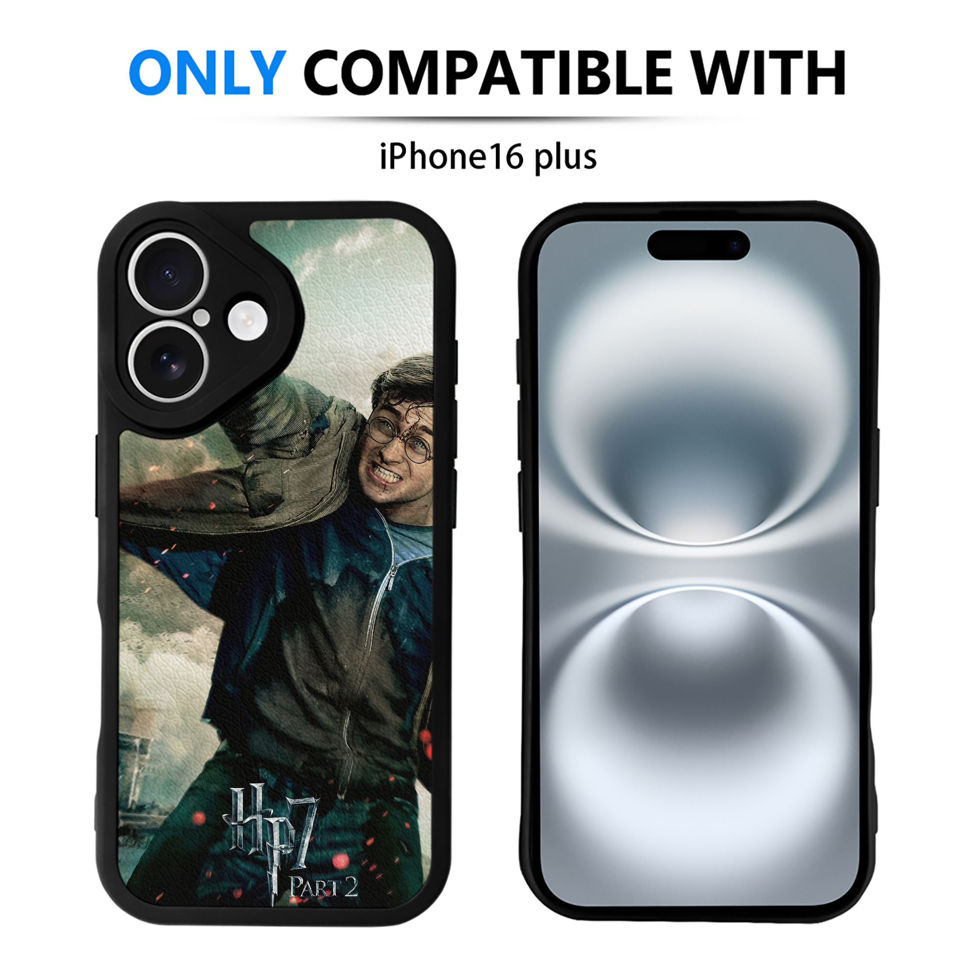 （画像用） Harry Potter ハリー・ポッターシリーズ 【iPhone 16シリーズ対応】シリコンスマホケース（レザー調） 材質：シリコン